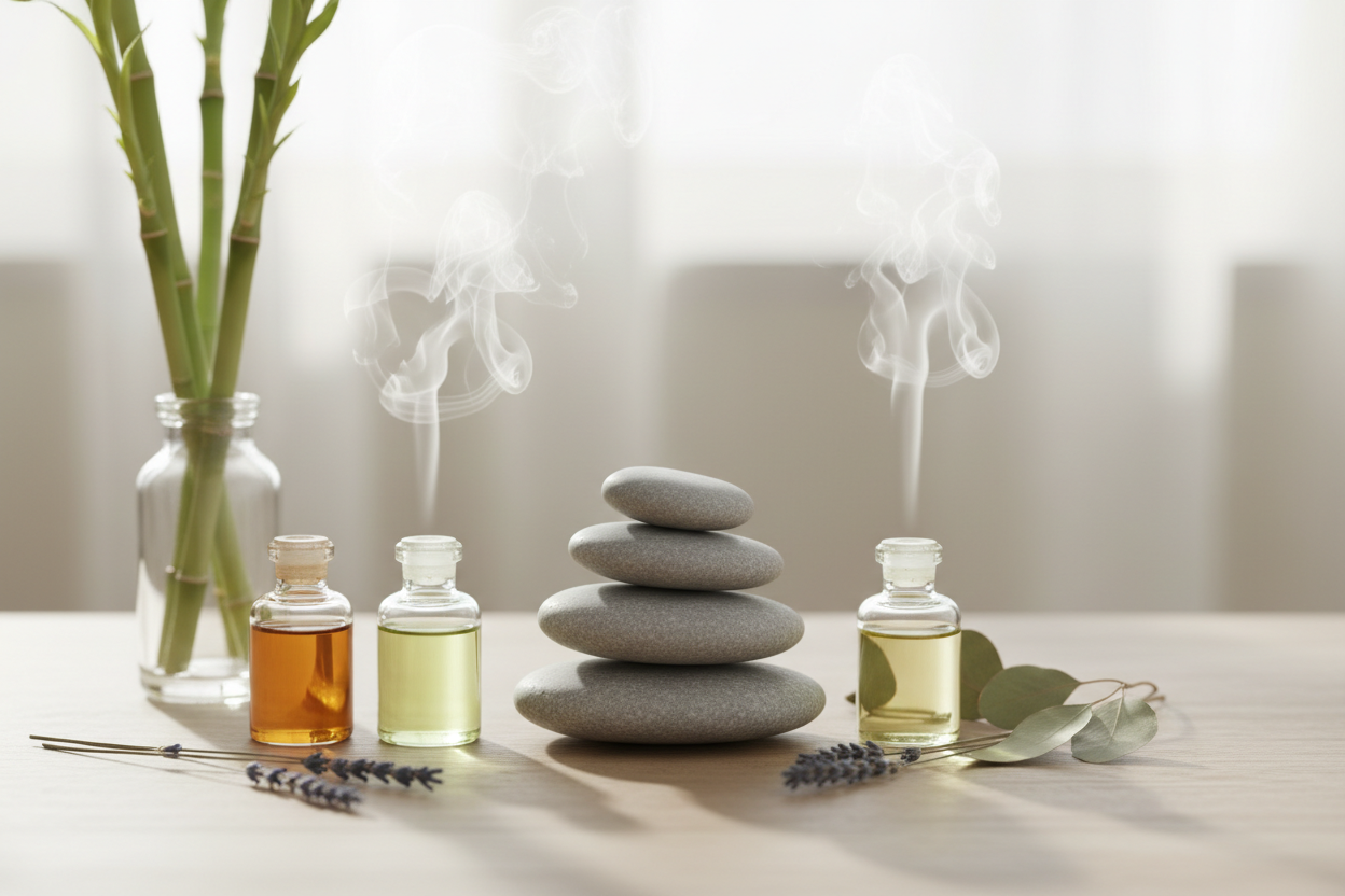 ambietazione zen per brand di oli essenziali